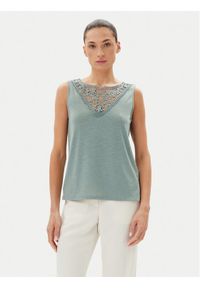 JDY Top Dodo 15296246 Zielony Regular Fit. Kolor: zielony. Materiał: syntetyk