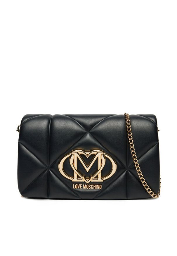 Love Moschino - LOVE MOSCHINO Torebka JC4043PP1MLC0000 Czarny. Kolor: czarny. Materiał: skórzane