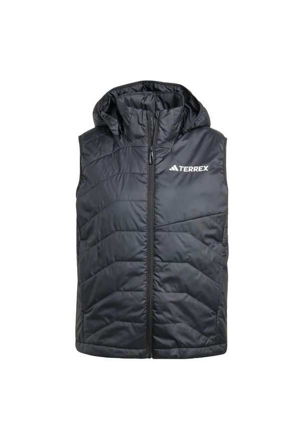 Adidas - Bezrękawnik Terrex Multi Climawarm Insulated Hooded. Kolor: czarny. Materiał: puch. Długość rękawa: bez rękawów. Technologia: ClimaWarm (Adidas)