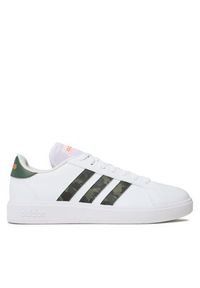 Adidas - adidas Sneakersy Grand Court Base 2.0 HR0234 Biały. Kolor: biały. Materiał: skóra