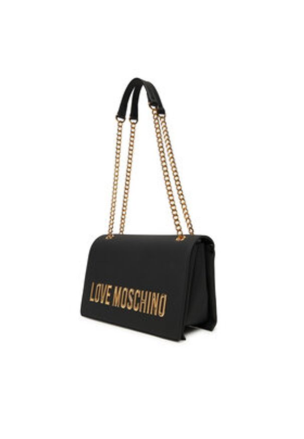 Love Moschino - LOVE MOSCHINO Torebka JC4192PP1NKD0000 Czarny. Kolor: czarny. Materiał: skórzane