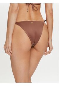 Guess Dół od bikini E4GO06 KC5Z0 Brązowy. Kolor: brązowy. Materiał: syntetyk
