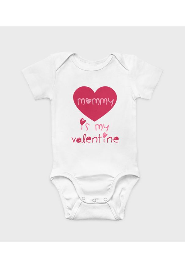 MegaKoszulki - Body dziecięce Mommy is my Valentine. Materiał: bawełna