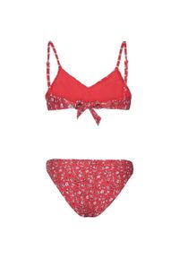 Damski 2-częściowy kostium kąpielowy Protest Prtteresa. Kolor: czerwony, różowy, wielokolorowy. Wzór: kwiaty #2