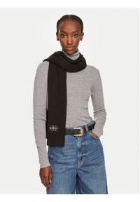 Calvin Klein Jeans Szalik Mono Logo Patch Scarf K50K512457 Czarny. Kolor: czarny. Materiał: materiał