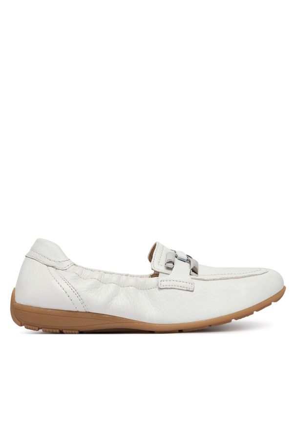 Półbuty Caprice. Kolor: biały