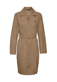 Vero Moda Trencz Billie Daisy 10281638 Brązowy Regular Fit. Kolor: brązowy. Materiał: syntetyk #5