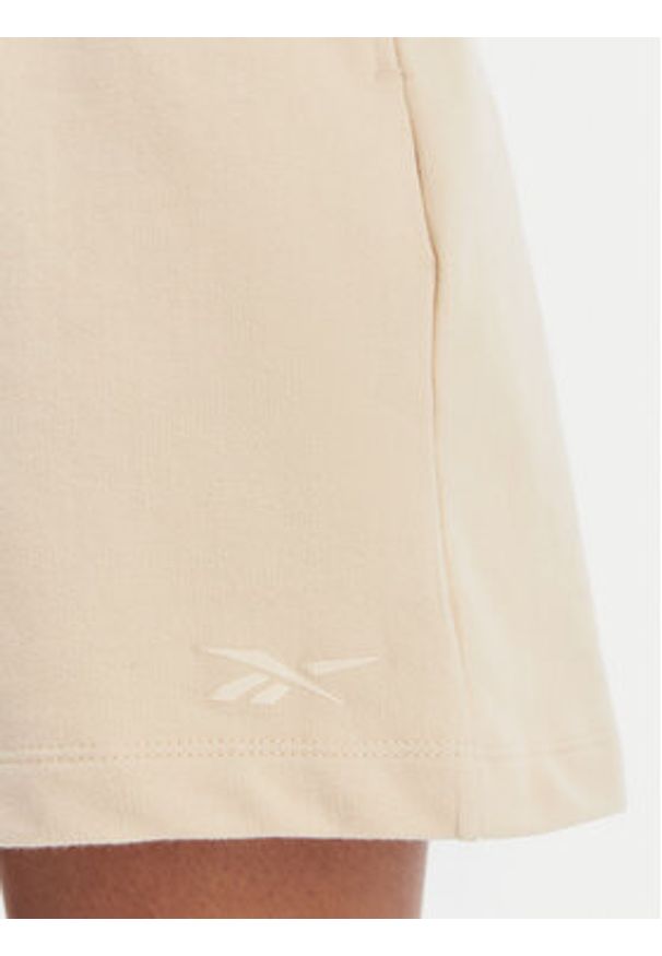 Reebok Szorty sportowe Jacqueline RK25500CCW Beżowy Regular Fit. Kolor: beżowy. Materiał: bawełna