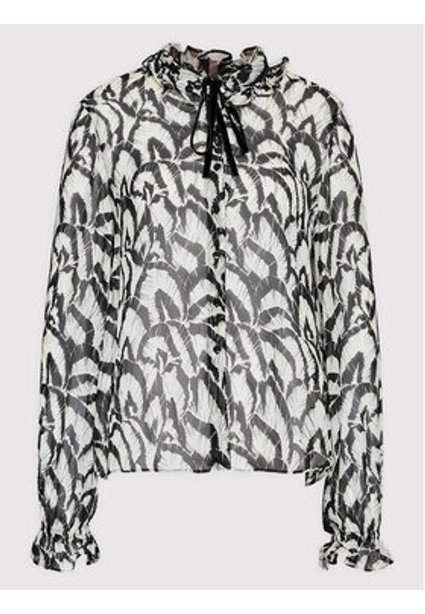 The Kooples Bluzka FTOP25015K Czarny Relaxed Fit. Kolor: czarny. Materiał: wiskoza