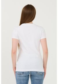 Guess - GUESS Biały t-shirt Sangallo Tee. Kolor: biały