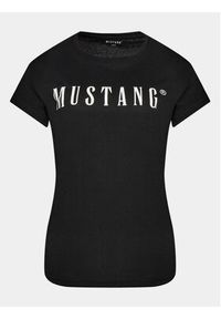 Mustang T-Shirt Alina 1013222 Czarny Regular Fit. Kolor: czarny. Materiał: bawełna