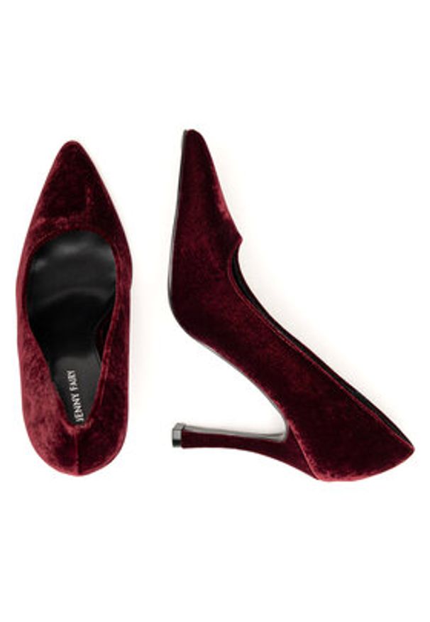 Jenny Fairy Szpilki WYL3016-3 Bordowy. Kolor: czerwony. Materiał: materiał. Obcas: na szpilce