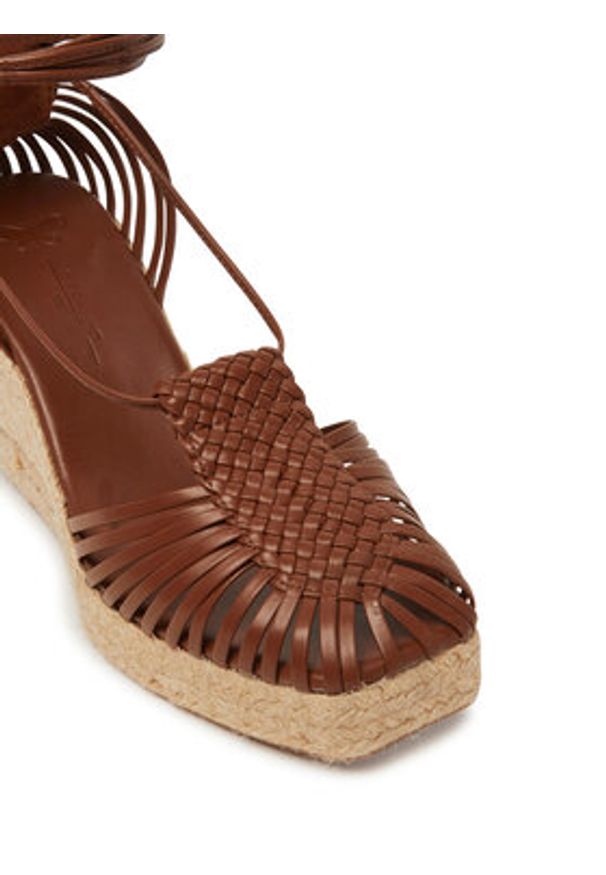 Weekend Max Mara Espadryle Quirino 2515521115670 Brązowy. Kolor: brązowy. Materiał: skóra