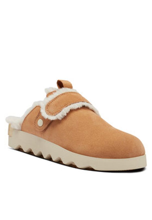sorel - Sorel Kapcie VIIbe™ Clog Suede Cozy 2048521253 Brązowy. Kolor: brązowy. Materiał: zamsz, skóra
