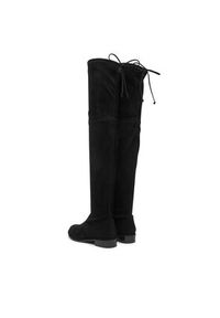 Stuart Weitzman Muszkieterki Lowland Czarny. Kolor: czarny. Materiał: skóra, zamsz #4