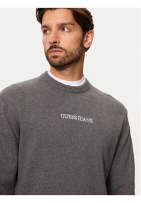 Guess Sweter M4BR31 Z3HM1 Szary Regular Fit. Kolor: szary. Materiał: bawełna #3