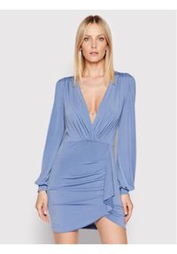 Rinascimento Sukienka koktajlowa CFC0107346003 Niebieski Slim Fit. Kolor: niebieski. Materiał: syntetyk. Styl: wizytowy #1