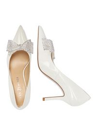 Eva Minge Czółenka ANEMONE-V1892-116-2 Biały. Kolor: biały. Materiał: skóra, lakier #7