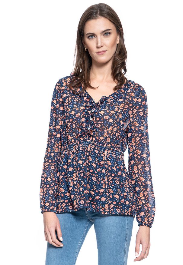 Mustang - DAMSKA BLUZKA MUSTANG Emma V Flounce 1008925 11636