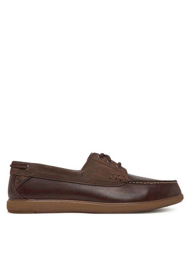Clarks Mokasyny Bratton Boat 26181271 Brązowy. Kolor: brązowy. Materiał: skóra