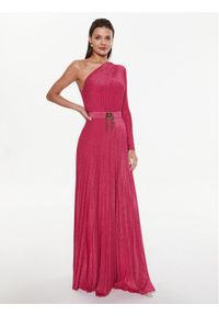 Elisabetta Franchi Sukienka wieczorowa AB-443-32E2-V560 Różowy Regular Fit. Kolor: różowy. Materiał: wiskoza. Styl: wizytowy