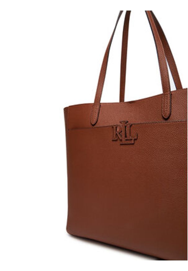Lauren Ralph Lauren - LAUREN RALPH LAUREN Torebka 431960183001 Brązowy. Kolor: brązowy. Materiał: skórzane