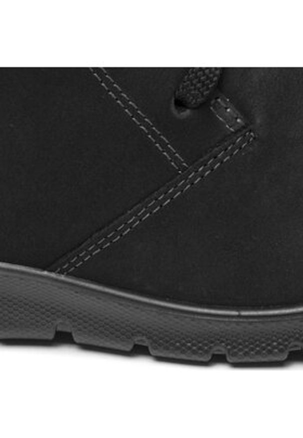 ecco - ECCO Botki Babett Boot GORE-TEX 215583 02001 Czarny. Kolor: czarny. Materiał: nubuk, skóra
