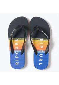 Japonki plażowe męskie Rip Curl Breaker Open Toe 1163. Okazja: na plażę. Nosek buta: otwarty. Kolor: pomarańczowy, wielokolorowy, żółty, czarny