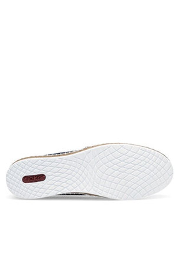 Rieker Espadryle M2278-14 Granatowy. Kolor: niebieski. Materiał: materiał