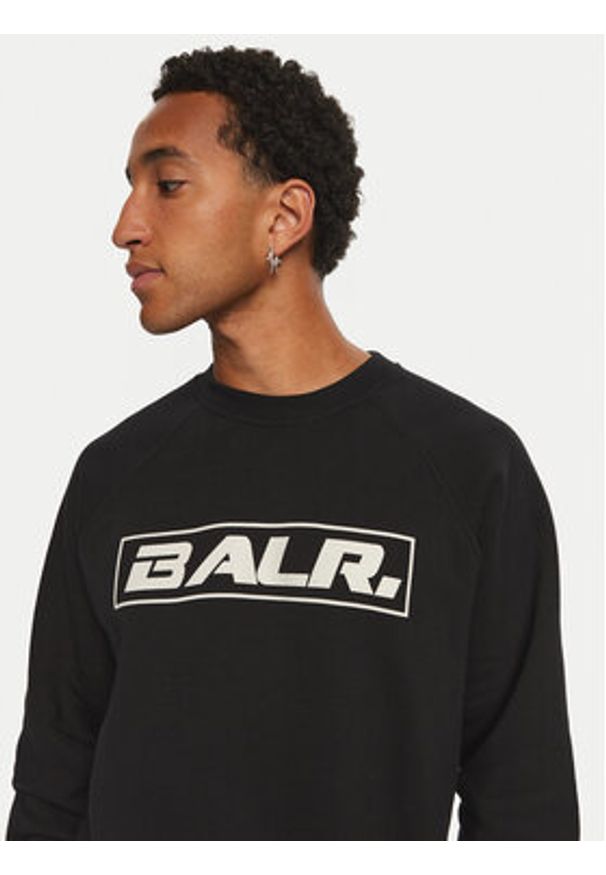 BALR. Bluza B1262.1085.102 Czarny Box Fit. Kolor: czarny. Materiał: bawełna