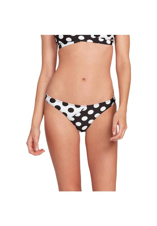 Dół od bikini Volcom Its A New Dot. Kolor: czarny. Materiał: elastan, poliester