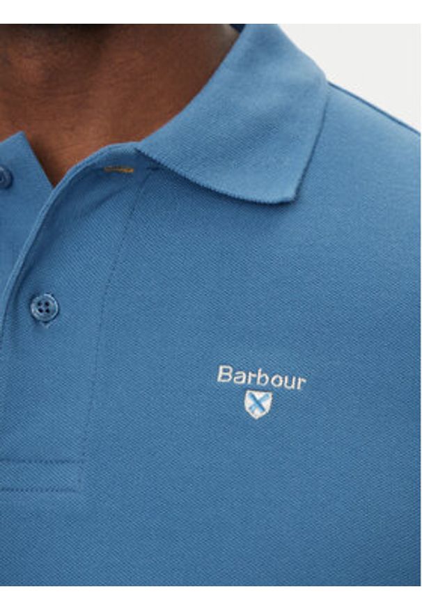 Barbour Polo Original Sports MML0358BU67 Niebieski Tailored Fit. Typ kołnierza: polo. Kolor: niebieski. Materiał: bawełna