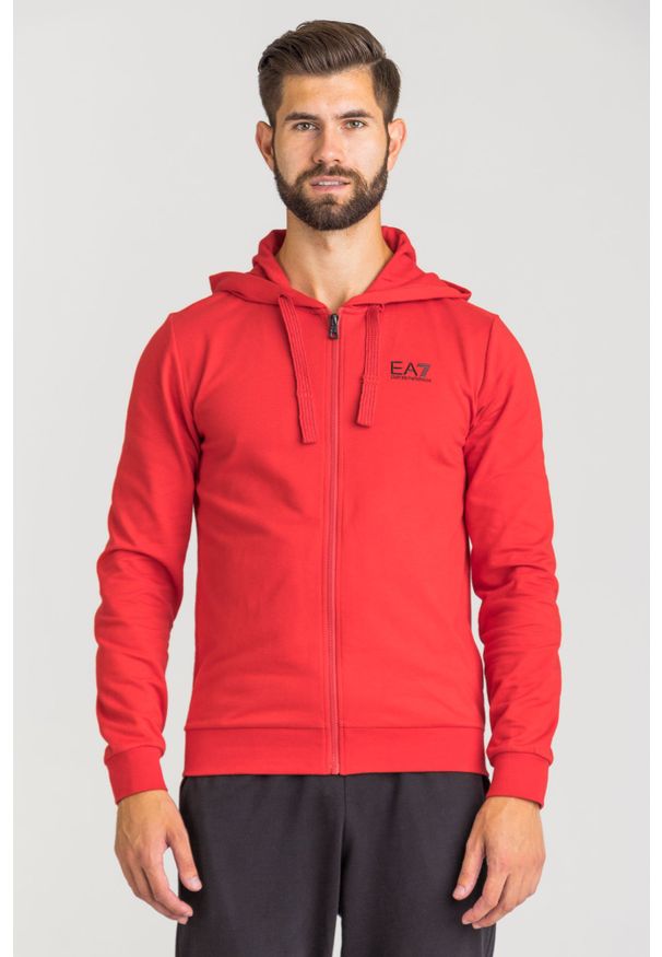 Bluza EA7 Emporio Armani z klasycznym kołnierzykiem, klasyczna