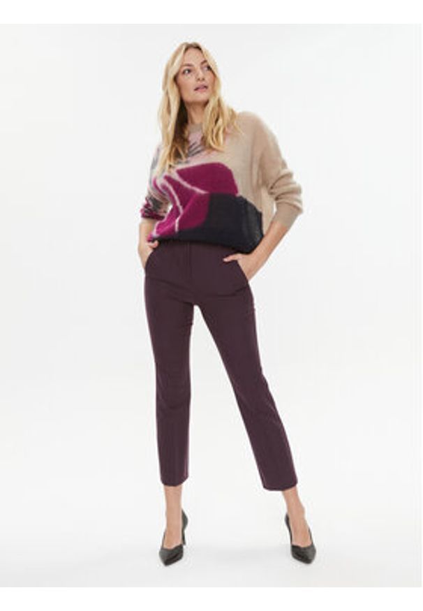 Marella Sweter Gineceo 2333662137200 Beżowy Regular Fit. Kolor: beżowy. Materiał: syntetyk