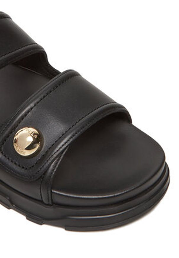 Furla Klapki Sfera YJ54SFE Y62000 O6000 Czarny. Kolor: czarny. Materiał: skóra