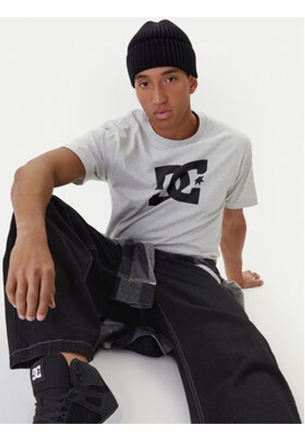 DC Shoes T-Shirt Star ADYZT05373 Szary Regular Fit. Kolor: szary. Materiał: bawełna