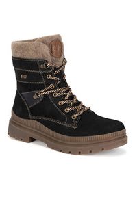 Remonte Trzewiki D0C77-02 Czarny. Kolor: czarny. Materiał: skóra, zamsz #5