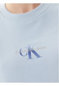 Calvin Klein Jeans Bluza Gradient Monologo J20J225360 Błękitny Regular Fit. Kolor: niebieski. Materiał: bawełna. Wzór: gradientowy