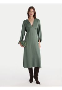 ViCOLO Sukienka koktajlowa TF0250 Zielony Regular Fit. Kolor: zielony. Materiał: wiskoza. Styl: wizytowy #5