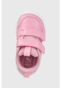 Puma buty dziecięce 38074109 kolor różowy. Nosek buta: okrągły. Zapięcie: rzepy. Kolor: różowy. Materiał: guma. Wzór: nadruk #5