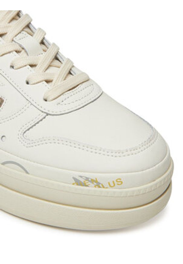 Premiata Sneakersy Micol 7441 Écru. Materiał: skóra