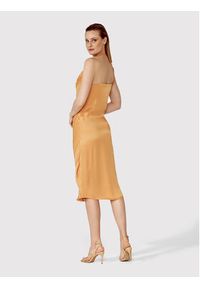 Simple Sukienka codzienna SUD020 Brązowy Regular Fit. Okazja: na co dzień. Kolor: brązowy. Materiał: wiskoza. Typ sukienki: proste. Styl: casual #3