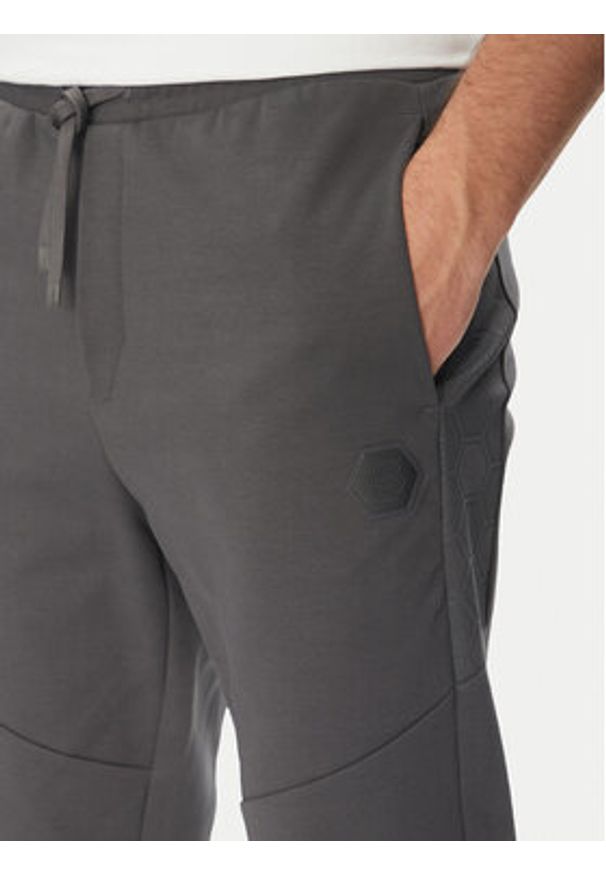 BOSS Spodnie dresowe Future 50543860 Szary Regular Fit. Kolor: szary. Materiał: bawełna