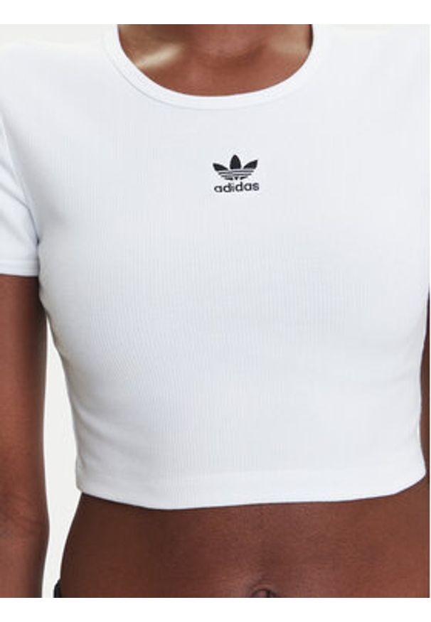 Adidas - adidas T-Shirt Essentials JC9026 Biały Slim Fit. Kolor: biały. Materiał: wiskoza, bawełna