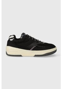 Desigual sneakersy kolor czarny 23WSKA07.2000. Nosek buta: okrągły. Zapięcie: sznurówki. Kolor: czarny. Materiał: materiał, włókno, guma #1