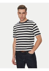 Marc O'Polo Denim T-Shirt 500 0007 222 Granatowy Regular Fit. Typ kołnierza: polo. Kolor: niebieski. Materiał: bawełna