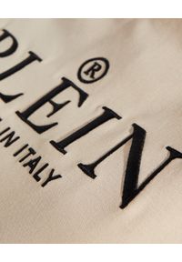Philipp Plein - PHILIPP PLEIN - Beżowy t-shirt Iconic z biżuteryjnymi guzikami. Kolor: beżowy. Wzór: haft. Styl: klasyczny, elegancki #3