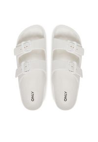 ONLY Shoes Klapki Onlcristy 15316868 Biały. Kolor: biały