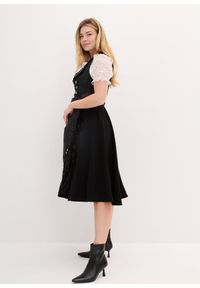 bonprix - Sukienka w ludowym stylu + fartuch (kompl. 2-częściowy). Kolor: czarny #3