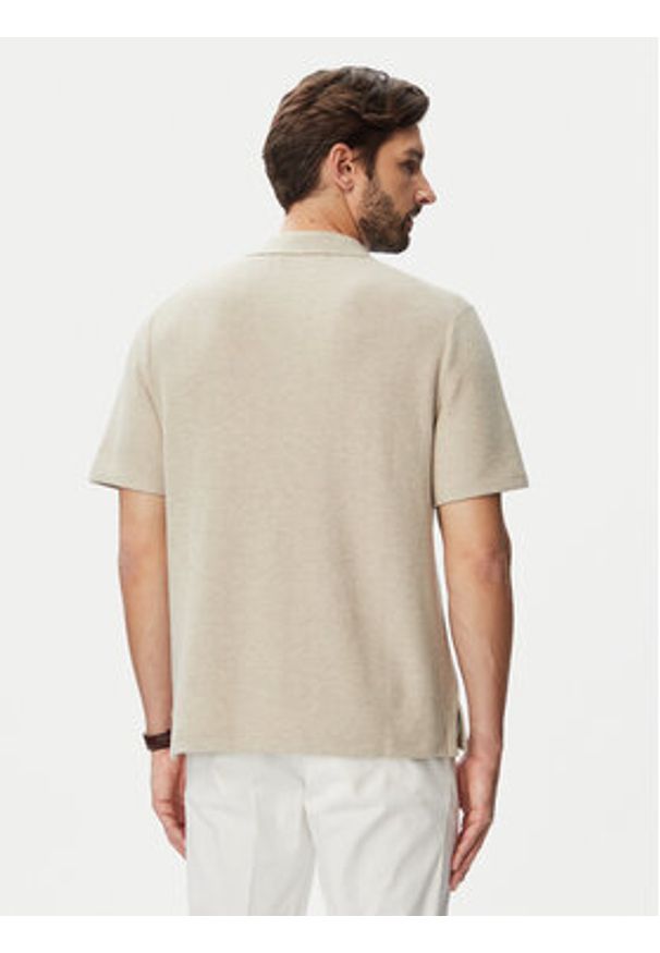 Polo Ralph Lauren Koszula 710P04442502 Beżowy Regular Fit. Typ kołnierza: polo. Kolor: beżowy. Materiał: bawełna